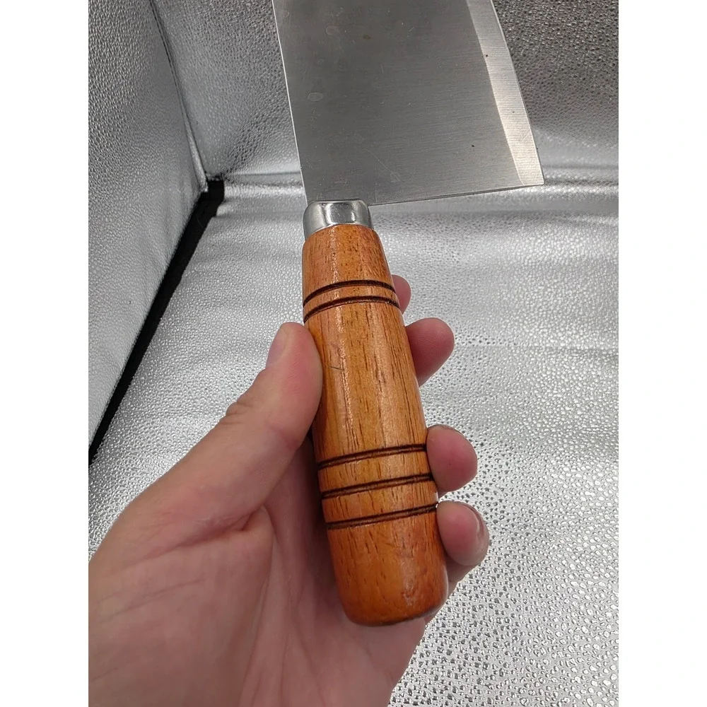 JR 20504 Stainless Steel Meat‎ Cleaver Butcher Knife Wooden Handle 12 Inch O2